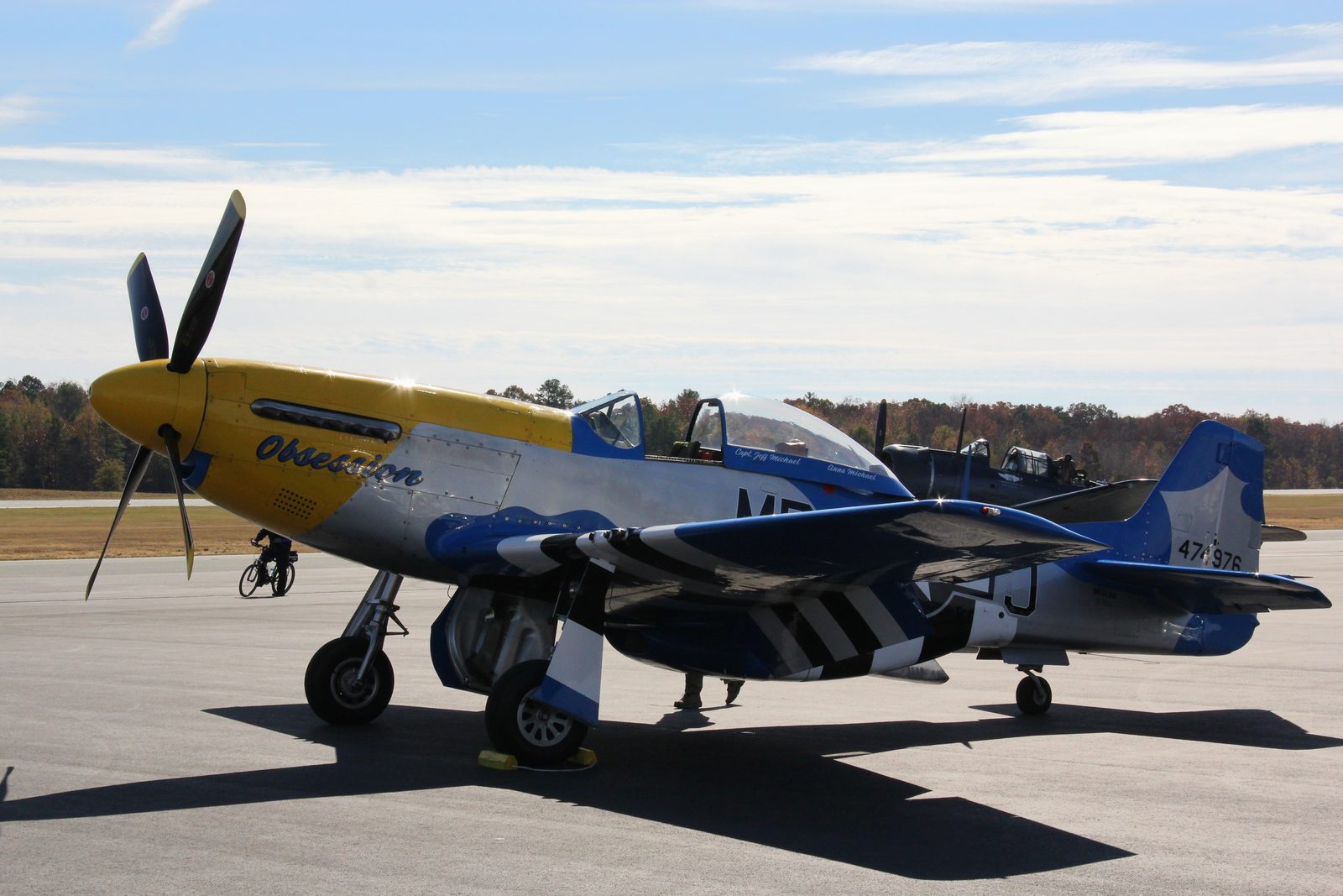 Warbird on the ramp