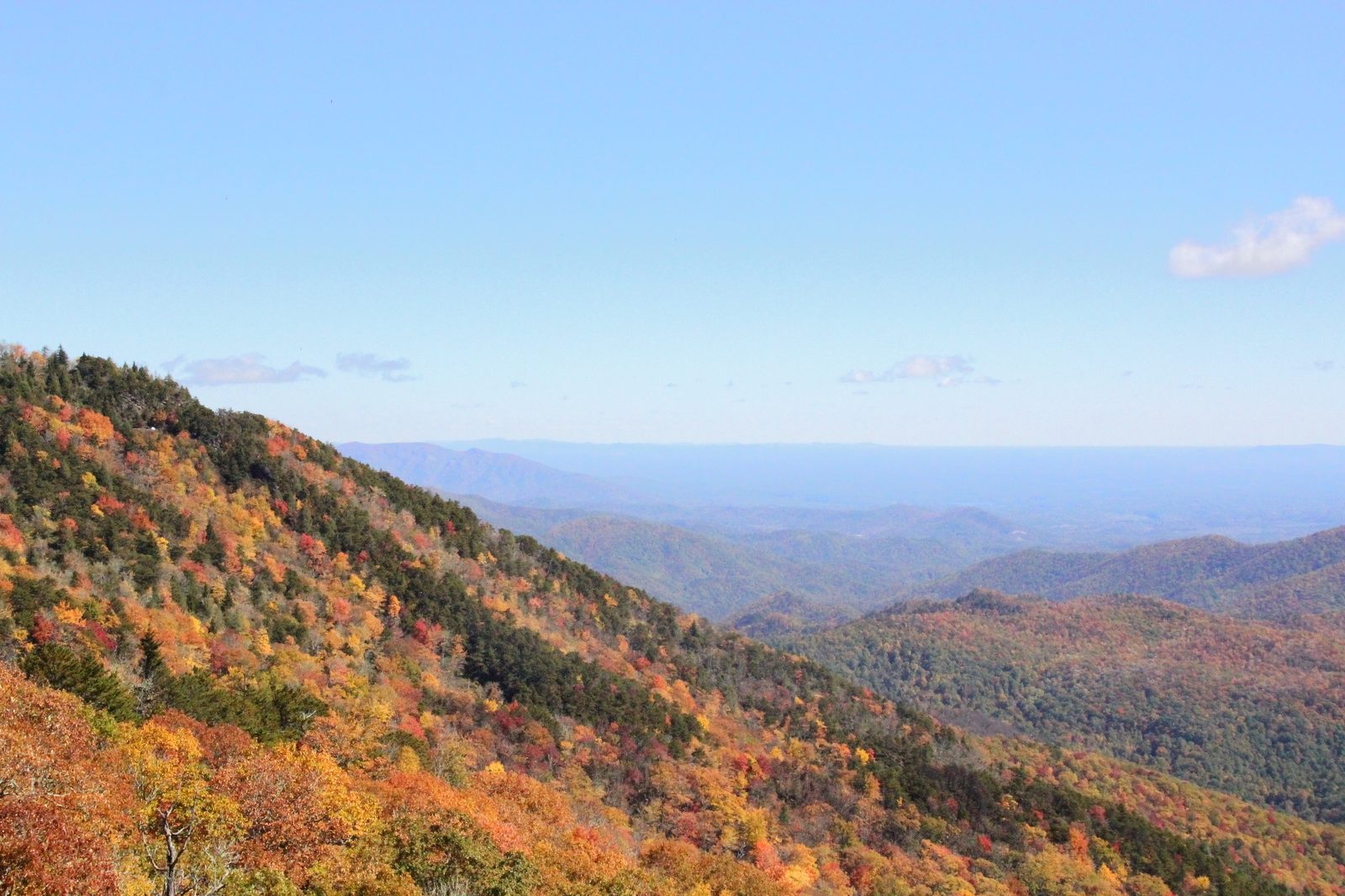 Autumn mountain layers