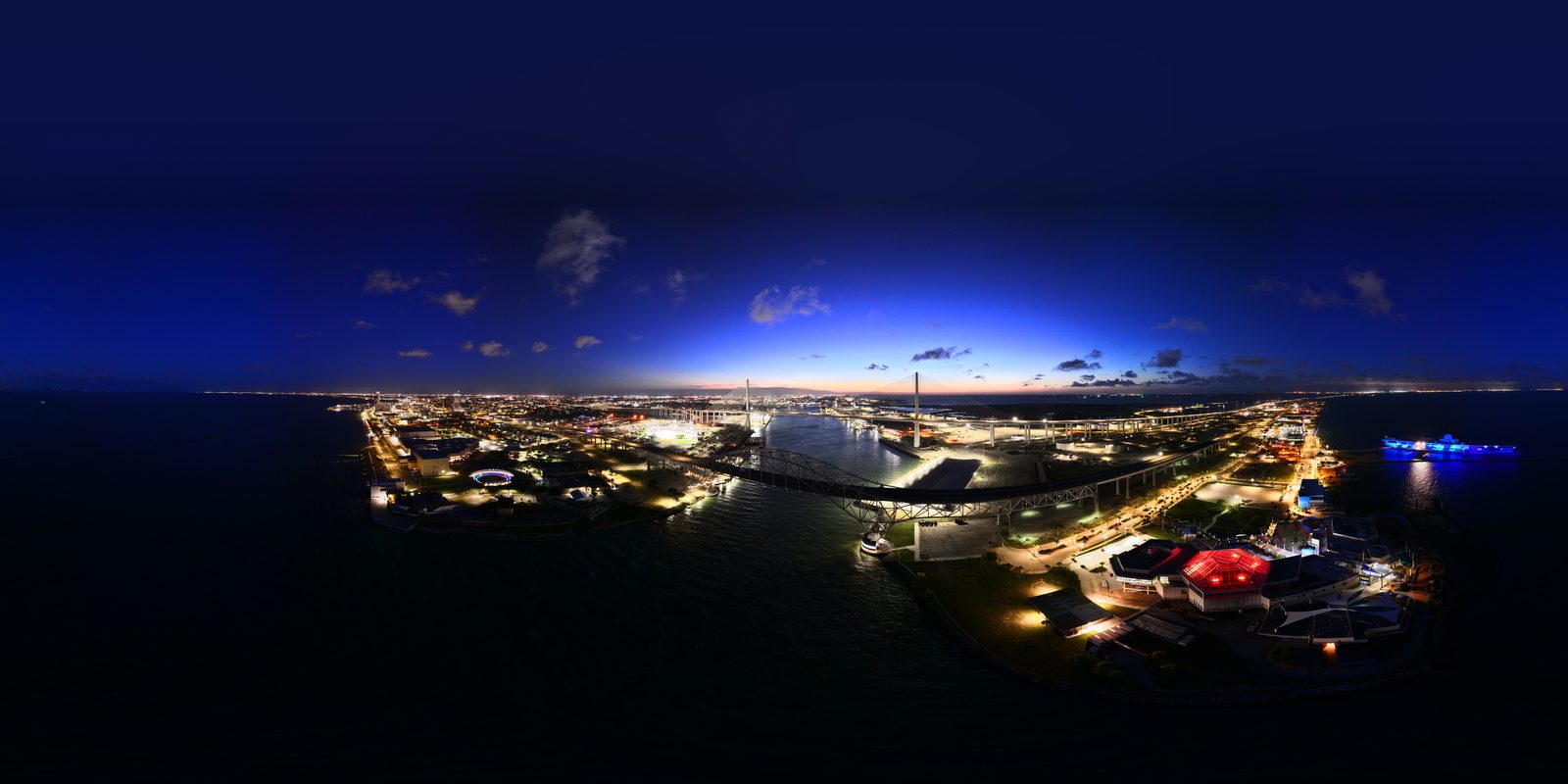 Blue hour waterfront