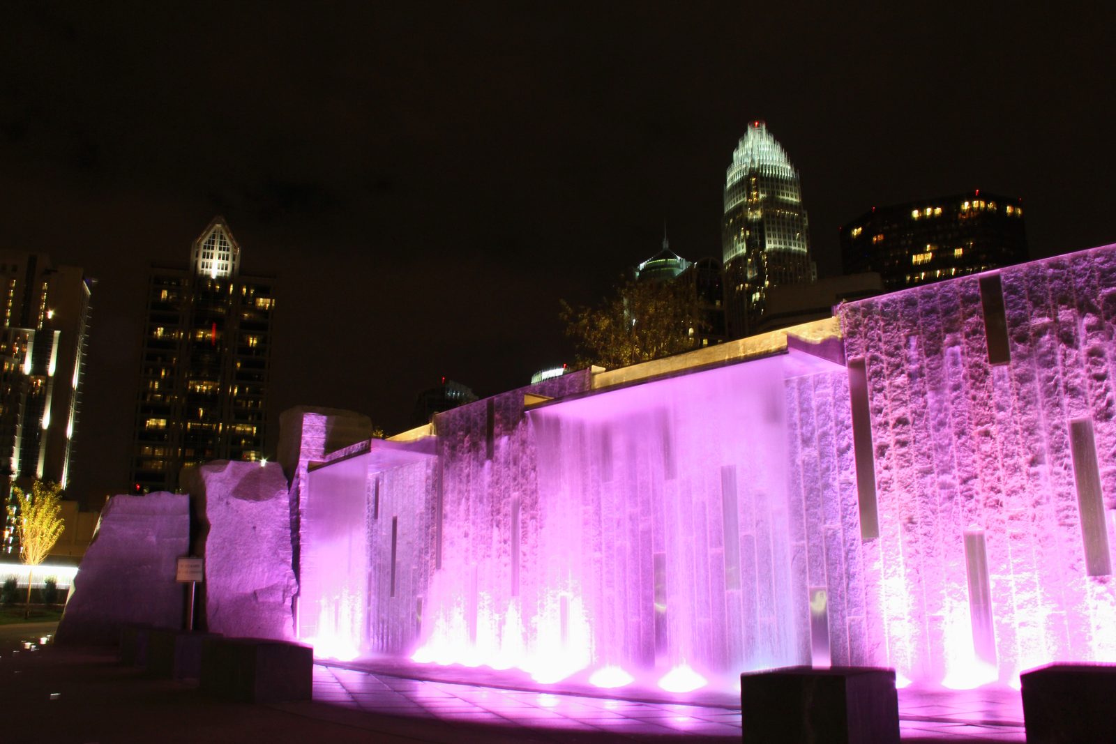 Purple city light